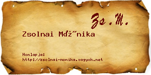 Zsolnai Mónika névjegykártya